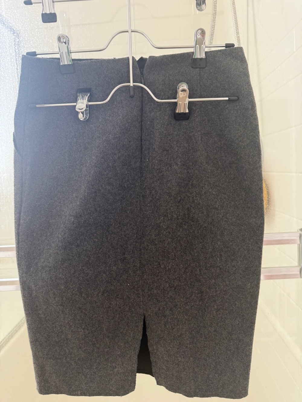 Women's Tailored Charcoal Pencil Skirt - Sleek Office Staple